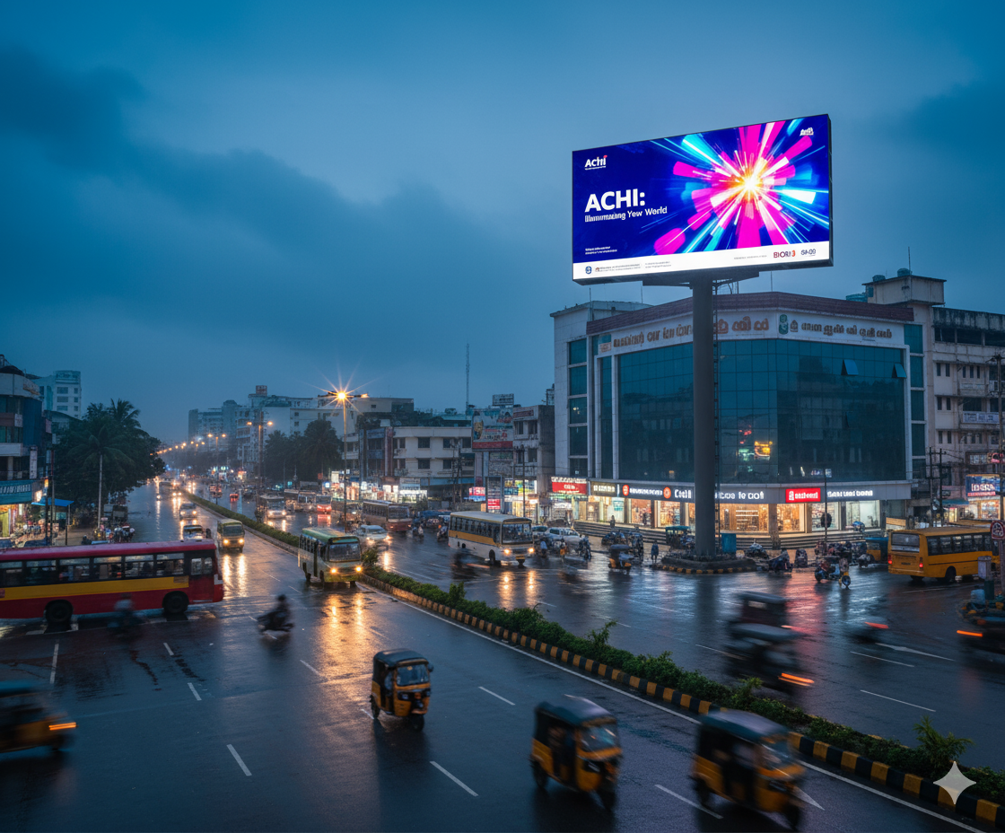 Achi Digital LED wall advertisement